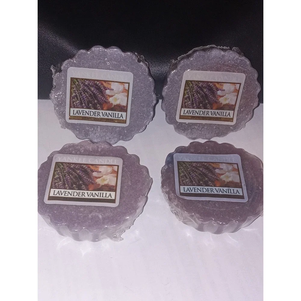 Yankee Candle Lavender Vanilla Wax Tarts Lot of 4 - Retired - Discontinued NEW